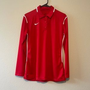 Women’s Nike Drifit long sleeve polo